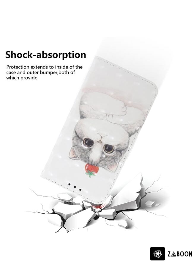 Green Tiger For Tecno Pova 3 LE7 3D Colored Horizontal Flip Leather Phone Case(Cute Cat)  - Image 5