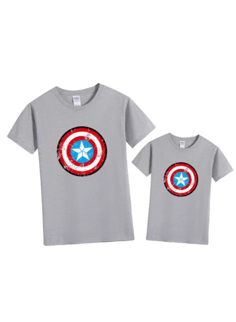 Matching Family Outfits Star Shield Printed T Shirt