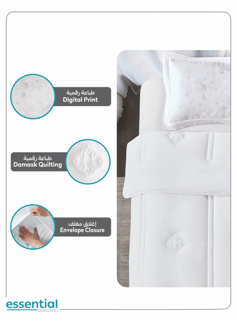 دوناتيلا طقم مفرش ريجنت قطعتين مقاس مفرد ونص 170 × 230 سم بحشوة ثابتة - Image 5