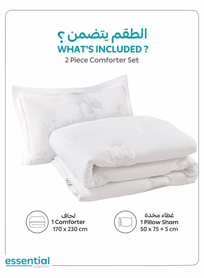 Donetella Bedding Comforter Set, Size 170x230 cm - 2-Pcs Digital  Quilted Bed Set, Microfiber Fabric - 1 Comforter And  1 Pillow Sham