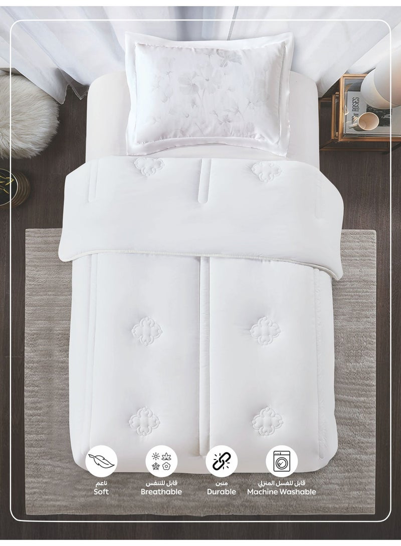 Donetella Bedding Comforter Set, Size 170x230 cm - 2-Pcs Digital  Quilted Bed Set, Microfiber Fabric - 1 Comforter And  1 Pillow Sham - Image 5