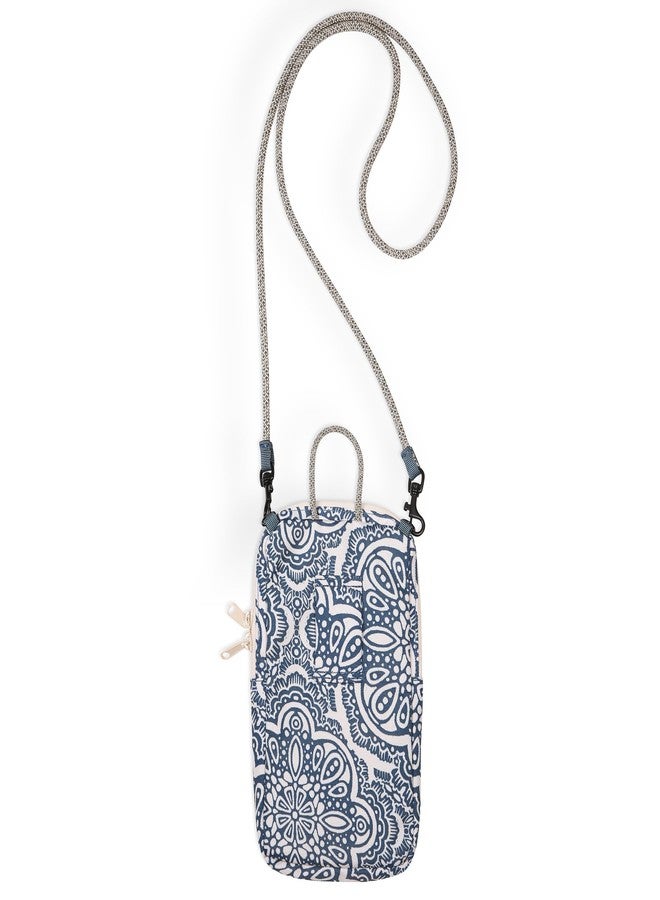 KAVU Essential Case Zip Crossbody Wallet with Rope Strap, Divine Damask - Image 2