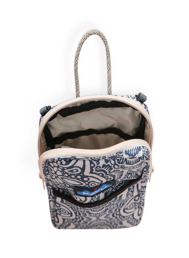 KAVU Essential Case Zip Crossbody Wallet with Rope Strap, Divine Damask - Image 3