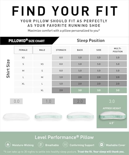 Bedgear Level Cuddle Performance Pillow - Firm Bed Pillow for Side Sleepers - Moisture Wicking Removable Cover - Size 3.0 - Image 2