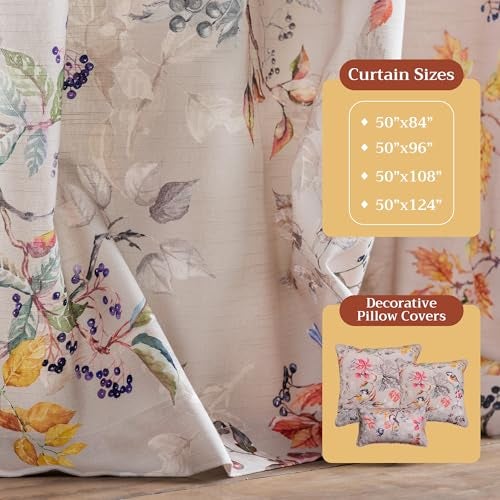 Maison d' Hermine Curtains for Living Room 100% Cotton 108 inch Length One Panel Light Filtering Curtains for Bedroom Windows with Rod and Loop Pockets Drapes (Equinoxe Multicolor, 50" W x 108" L) - Image 4