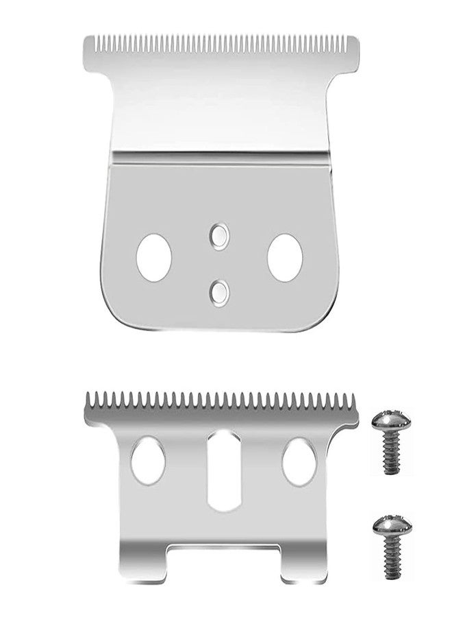 GERILKAI T Outliner Blades fits for Andis T Outliner, G, GO, GTO, GTX, Headliner LS2, LS3 Replacement,clipper blades,Already assembled（1 Pack Silver） - Image 1