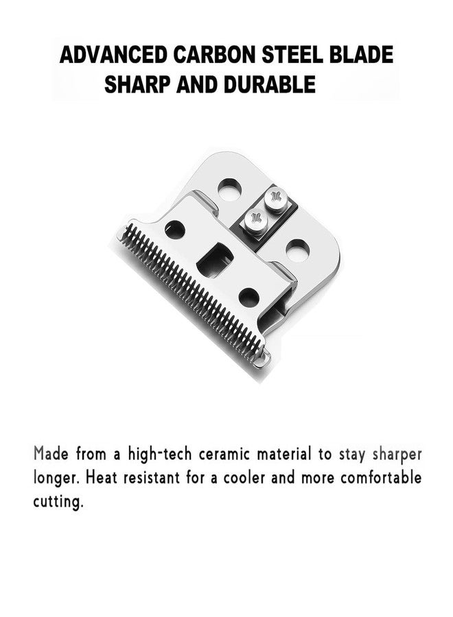 GERILKAI T Outliner Blades fits for Andis T Outliner, G, GO, GTO, GTX, Headliner LS2, LS3 Replacement,clipper blades,Already assembled（1 Pack Silver） - Image 3