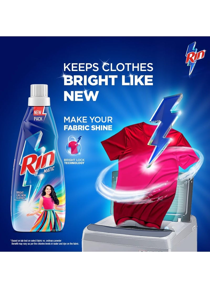 Rin - Rin Detergent Liquid 800ml bottle formulated to give you Bright like New Clothes in washing machine - Image 1