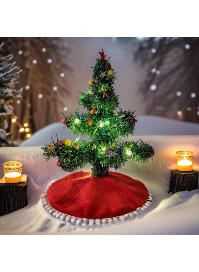 Royals of Sawaigarh ROYALS OF SAWAIGARH Decorated Miniature Christmas Tree 12Inch Festive Centerpiece Artificial Plants for Decoration Christmas Tree Decoration Items Home Decor for Living Room  - Image 2