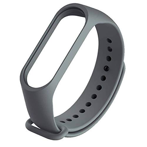 INEFABLE® Mi Band 3 Strap Original Compatible with Mi M3 & M4 - Device Not Included - Dark Grey, Pack of 1 - Image 1