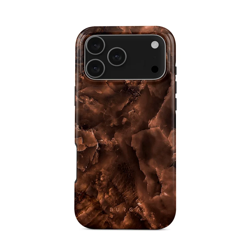 BURGA iPhone 17 Pro Toasted Chestnut Premium Case Compatible with Hybrid Dual-Layer Hard Shell + Silicone Protection - Scratch-Resistant Shockproof Mobile Cover