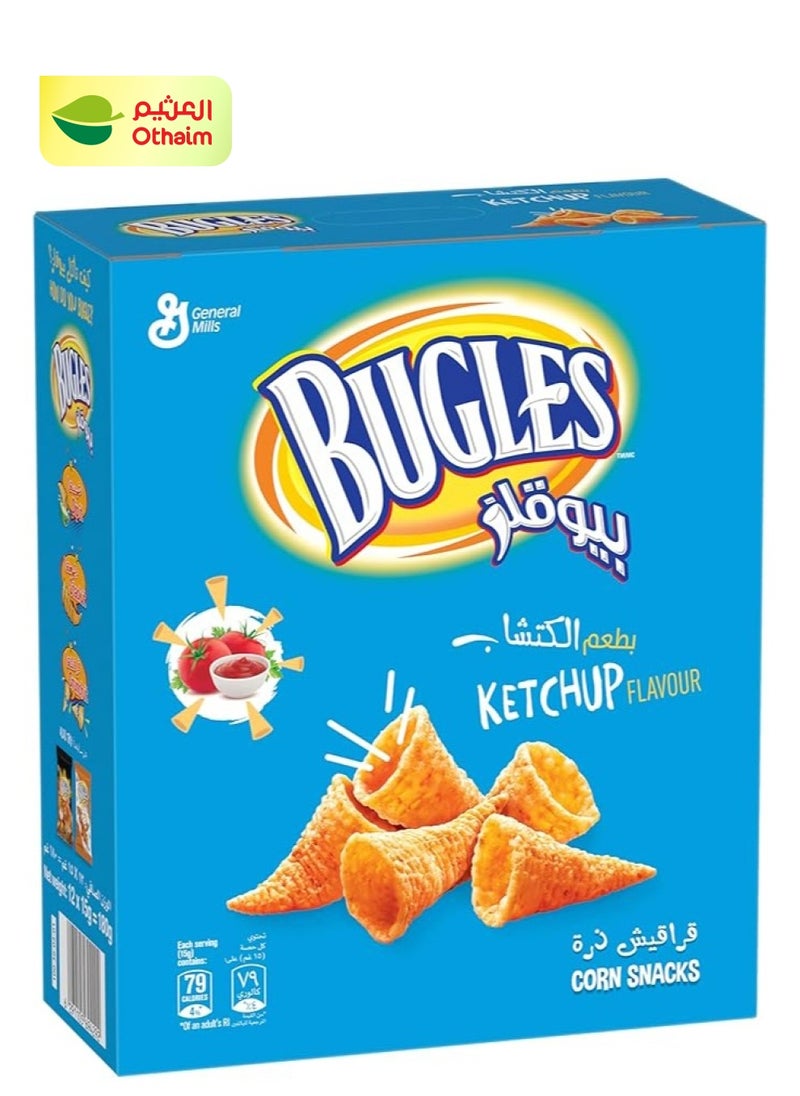 Bugles Corn Snack Ketchup 125G × 18 