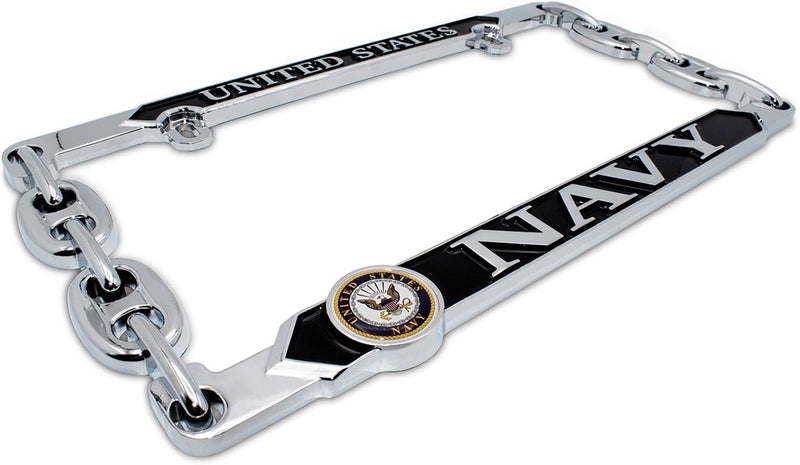 Elektroplate Navy License Plate Frame - All Metal with 3D Graphics - Image 5