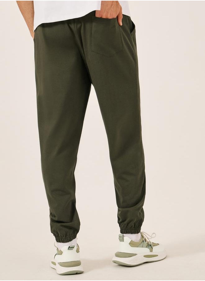 Styli - Mid Rise Oversized Joggers with Minimal Print - Image 1
