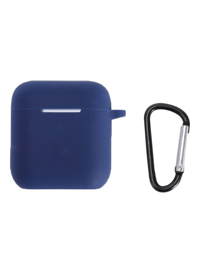 Protective Shell Dustproof Safe Silicone Earphone Protective Cover For QCY T8 Dark Blue