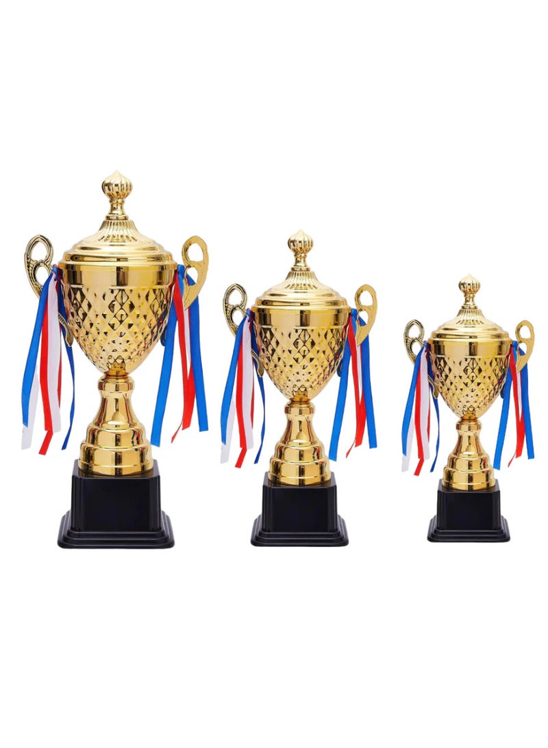 سبال مجموعة من ٣ جوائز ذهبية - ٥٠/٤٥/٣٩ سم | جوائز مميزة - Image 1
