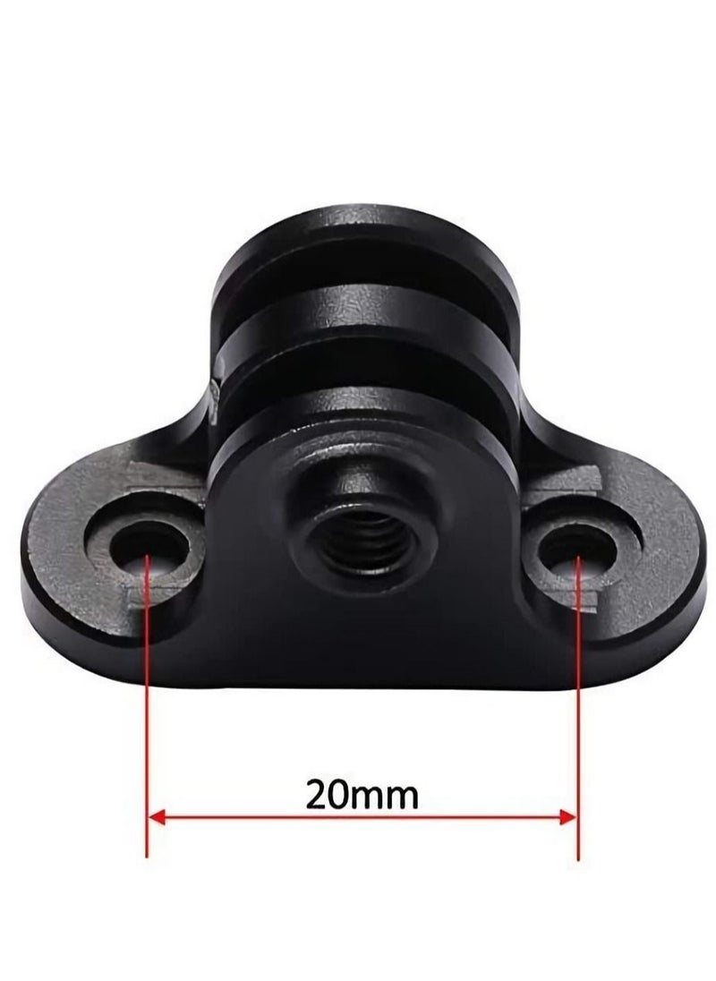 Captaintech Bicycle Combo Mount Adapter, Computer Bracket Camera Adapter for Garmin Edge 200 / 500 / 510 / 520 / 800 / 810 / 820 / 1000, for Gopro Sport Action Camera and Bryton Mount  - Image 4