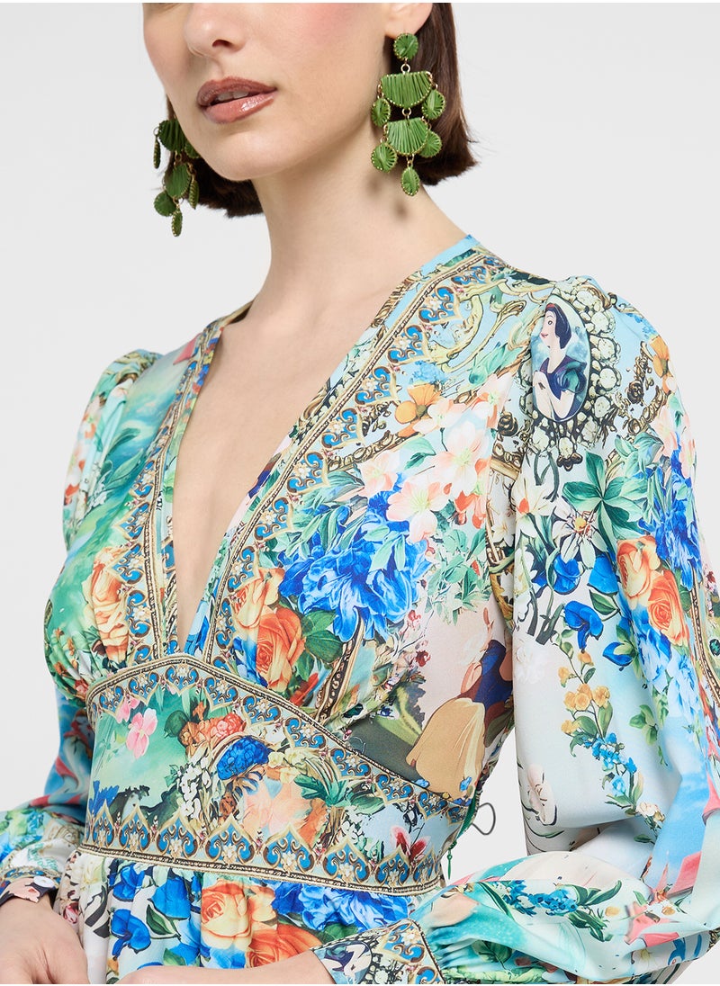 ELLA - Floral Print Dress - Image 1