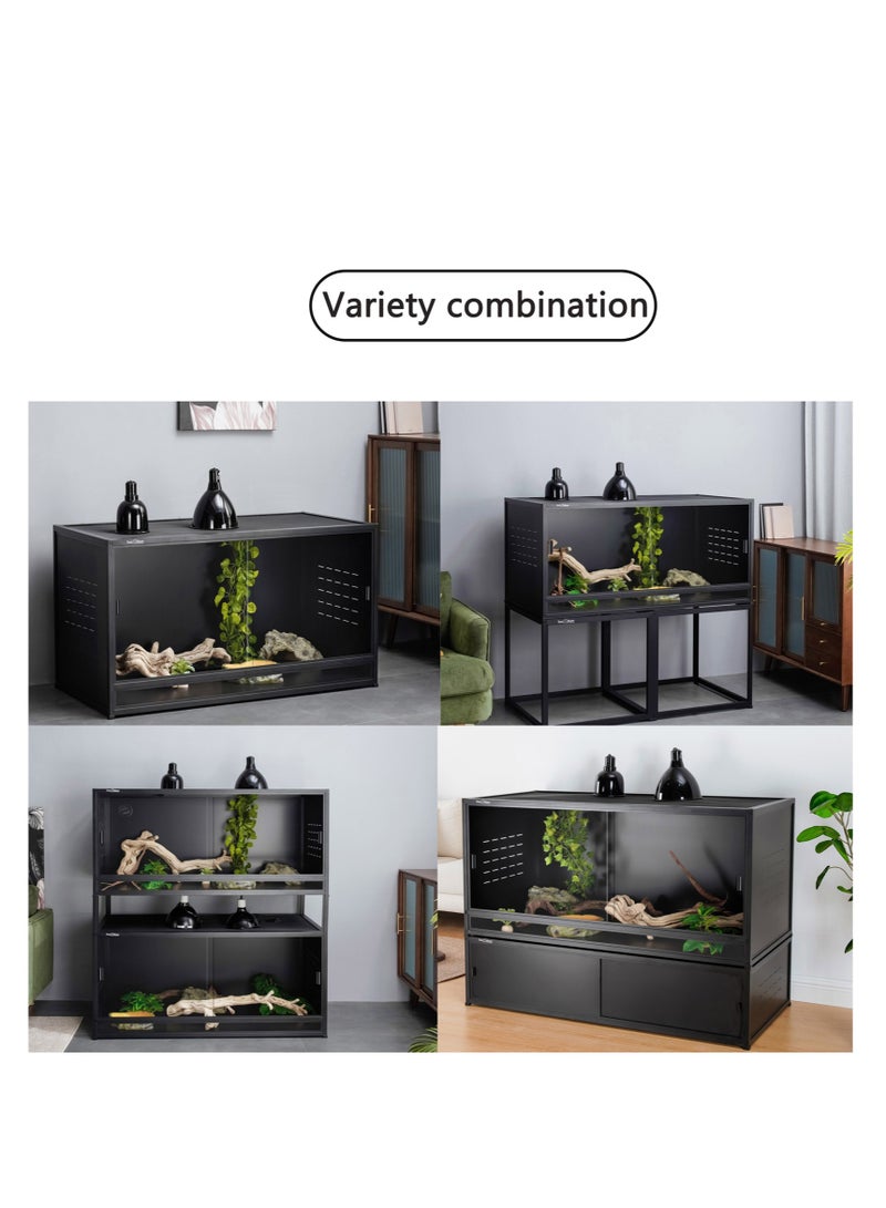 توكسيريوم حوض زواحف كبير 110×50×50 سم من توكسيريم – تراريوم PVC مثالي للتنين الملتحي، الوزغة، السحالي، والثعابين - Image 5