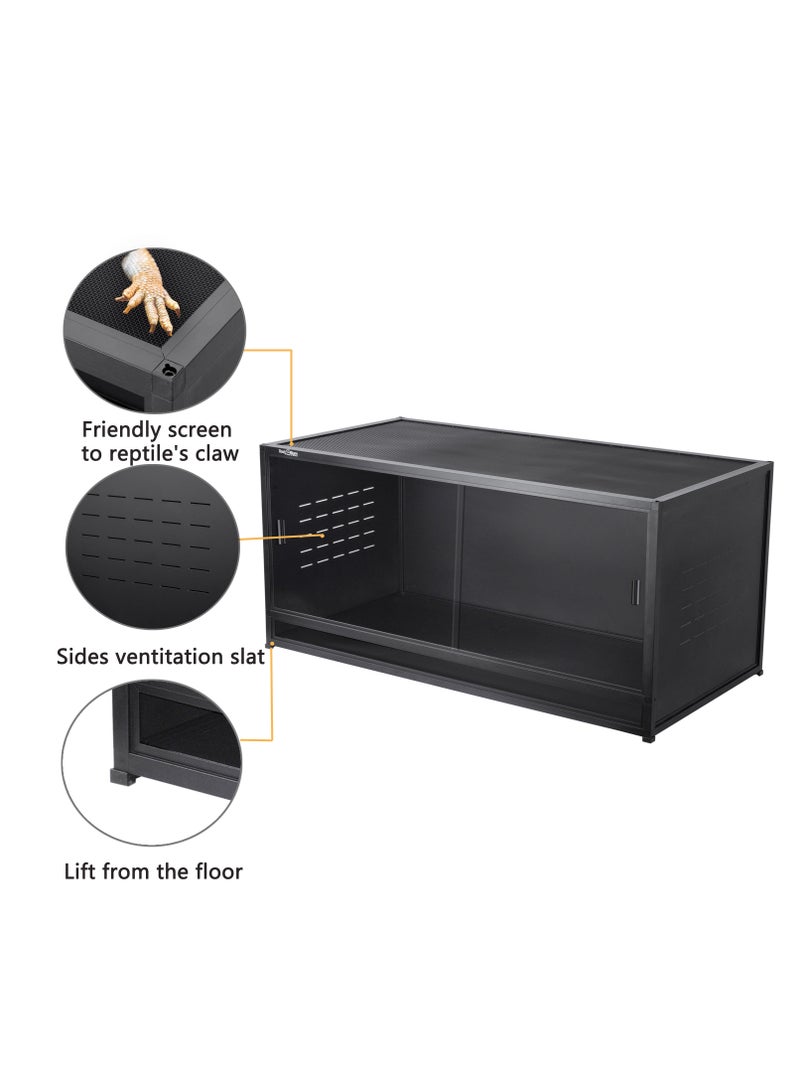 توكسيريوم حوض زواحف كبير 110×50×50 سم من توكسيريم – تراريوم PVC مثالي للتنين الملتحي، الوزغة، السحالي، والثعابين - Image 3