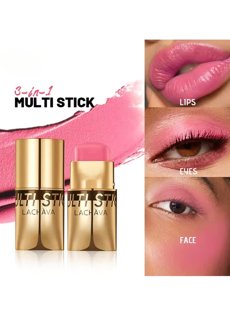 LACHAVA - Multi Stick Blush for Eyeshadow and Lipstick Eyeshadow Lipstick and Face Blusher Cream 3 in 1 Non Sticky Moisturizing Hydrating Smooth Face Blush Makeup Lipstick 8G 10 - Image 1