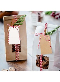 g2plus 100Pcs Blank Gift Tags With String2.76''×1.57'' White Paper Tags Hanging Labels Product Tags Rectangle Present Tags For Craft Projects Xmas Gift Diy Project  - Image 5