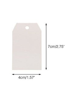 g2plus 100Pcs Blank Gift Tags With String2.76''×1.57'' White Paper Tags Hanging Labels Product Tags Rectangle Present Tags For Craft Projects Xmas Gift Diy Project  - Image 3