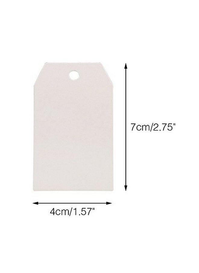 g2plus 100Pcs Blank Gift Tags With String2.76''×1.57'' White Paper Tags Hanging Labels Product Tags Rectangle Present Tags For Craft Projects Xmas Gift Diy Project  - Image 3