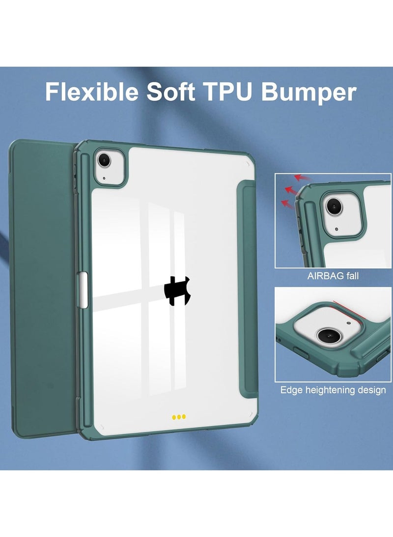 general iPad Air 13 Inch (M2) 2024 Case, Smart Slim Folio Stand Auto Sleep/Wake Cover, with Pencil Slot, Clear Transparent Back Shell for iPad Air 13 Inch - Image 5