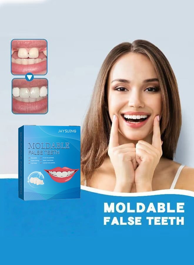 جايسوينغ طقم أسنان اصطناعية قابلة للتشكيل، بديل مؤقت/مُشكّل/طقم أسنان قابل لإعادة الاستخدام، يُستخدم لحشو الأسنان المكسورة المفقودة، استعادة الابتسامة الواثقة بسرعة، طقم إصلاح حشوات الأسنان - Image 1