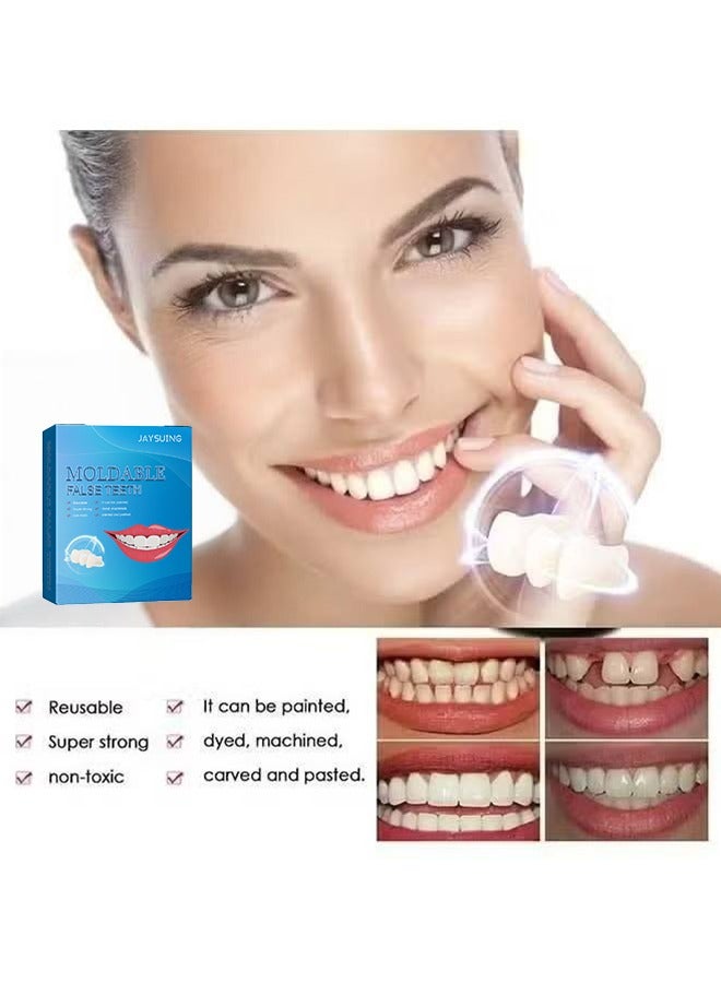 جايسوينغ طقم أسنان اصطناعية قابلة للتشكيل، بديل مؤقت/مُشكّل/طقم أسنان قابل لإعادة الاستخدام، يُستخدم لحشو الأسنان المكسورة المفقودة، استعادة الابتسامة الواثقة بسرعة، طقم إصلاح حشوات الأسنان - Image 3