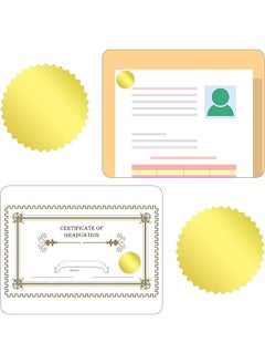 erorex Gold Seal Stickers Add A Touch Of Elegance To Your Certificates And Envelopes With 2 Inch（500Pcs）  - Image 4