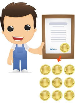 erorex Gold Seal Stickers Add A Touch Of Elegance To Your Certificates And Envelopes With 2 Inch（500Pcs）  - Image 5