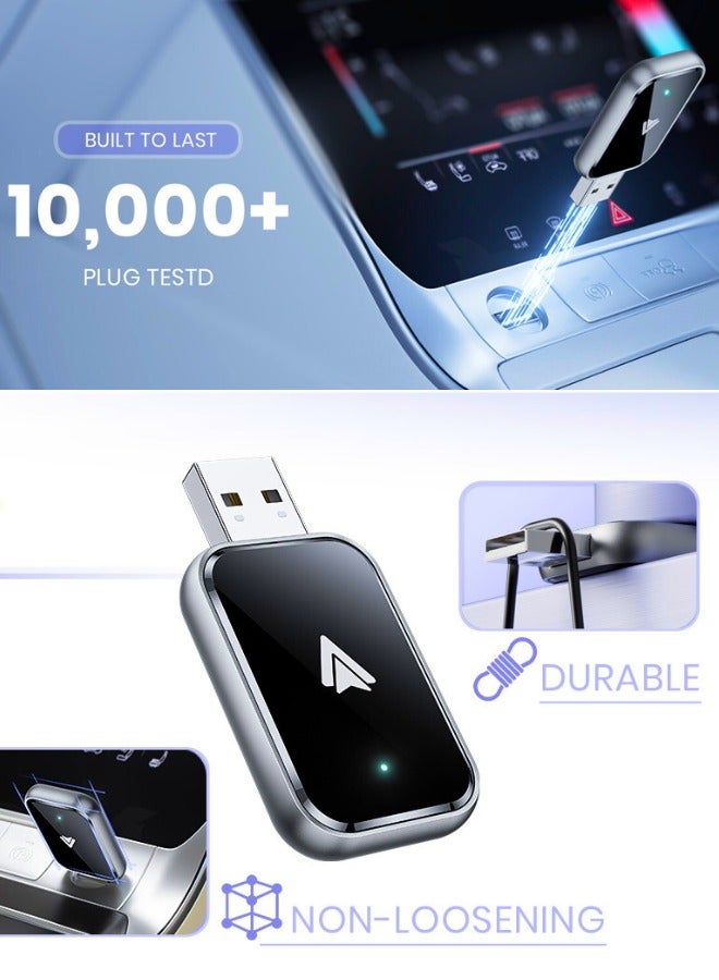 Chase Up Android Auto Wireless Adapter,Convert Wired to Wireless Android Auto Car Adapter, No Delay and Stable Control Mini Size With Extension Cable USB-C&Type-C for Android (Black) - Image 3