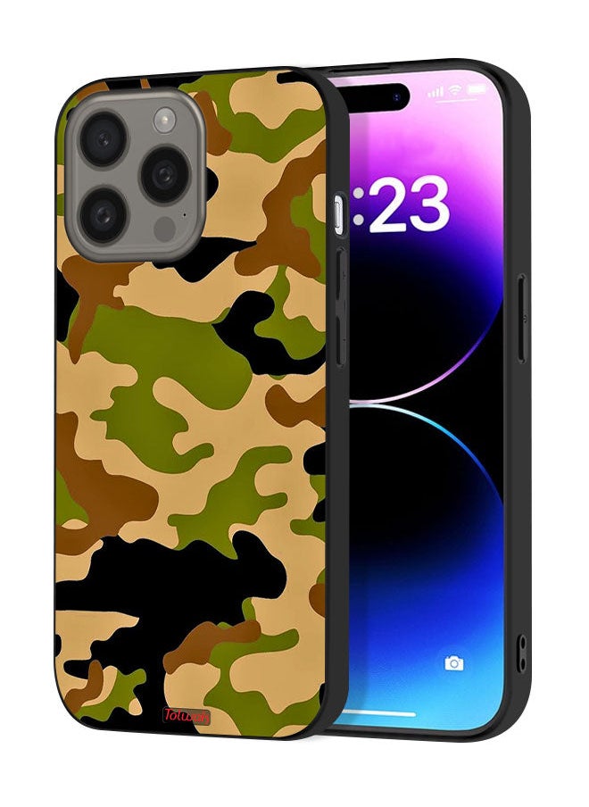 Tolwak Apple iPhone 15 Pro Protective Case Cover Camouflage Abstract Digital Pattern  - Image 1
