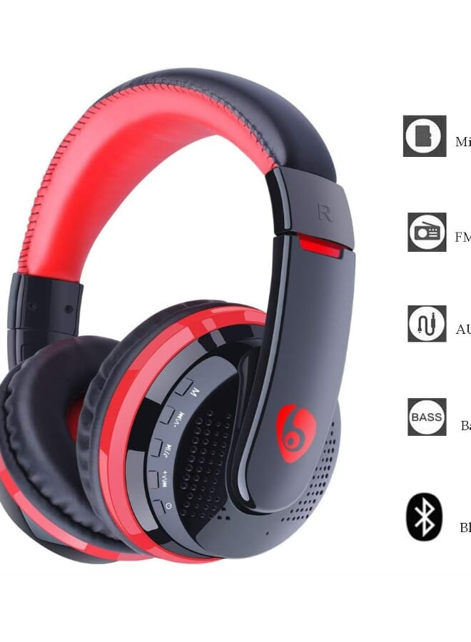 أوفلينج سماعة رأس بلوتوث على الأذن مع مشغل MP3، بطاقة HIFI، سماعة رأس بلوتوث لاسلكية - Image 2