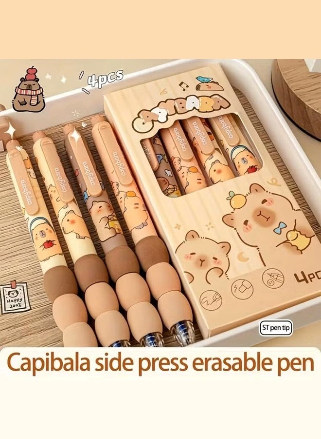 مايا أقلام جل قابلة للمسح، لون الحبر أزرق، قلم سريع الجفاف، 0.5 مم مانع للانزلاق، مجموعة أقلام حبر جاف قابلة للمسح (4 قطع) - Image 5