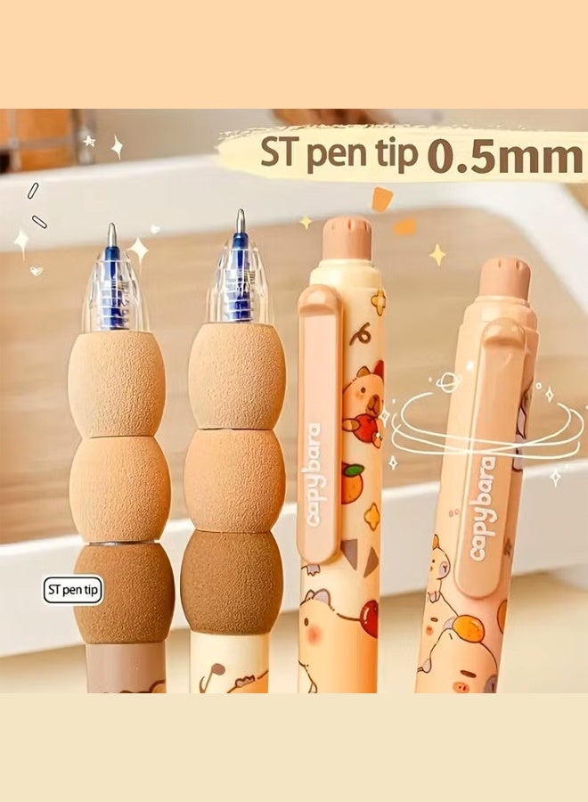 مايا أقلام جل قابلة للمسح، لون الحبر أزرق، قلم سريع الجفاف، 0.5 مم مانع للانزلاق، مجموعة أقلام حبر جاف قابلة للمسح (4 قطع) - Image 4