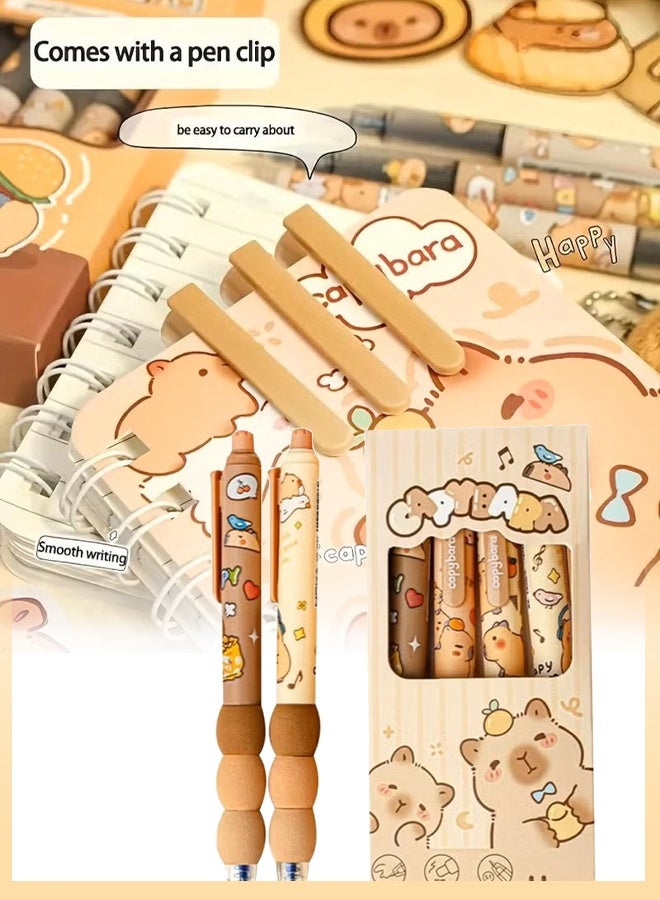 مايا أقلام جل قابلة للمسح، لون الحبر أزرق، قلم سريع الجفاف، 0.5 مم مانع للانزلاق، مجموعة أقلام حبر جاف قابلة للمسح (4 قطع) - Image 3