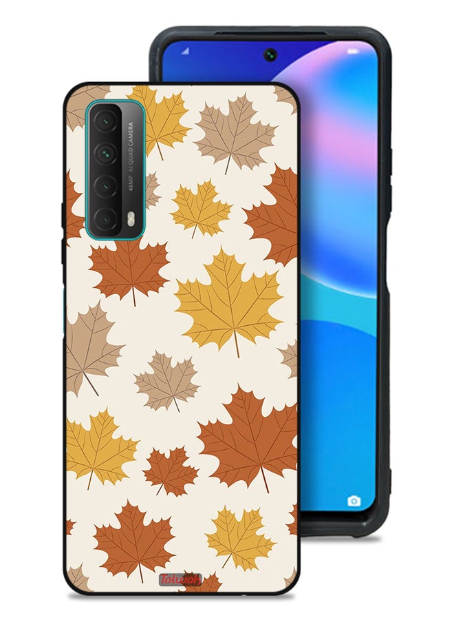 Tolwak Huawei Y7a Protective Case Cover Autumn Leaves - Image 1