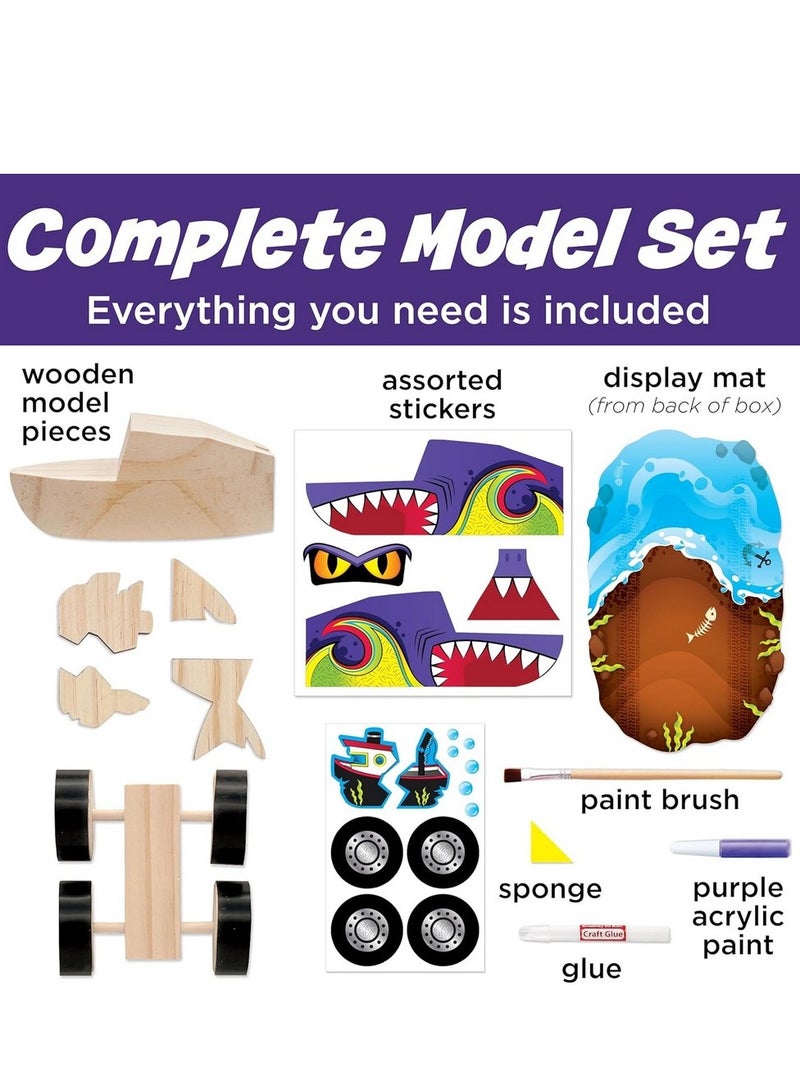 Creativity for Kids Buildeez Monster Shark Chomper Kit - Customizable Monster Shark, Build & Decorate, Gift for Boys, Shark-Themed Craft - Image 3