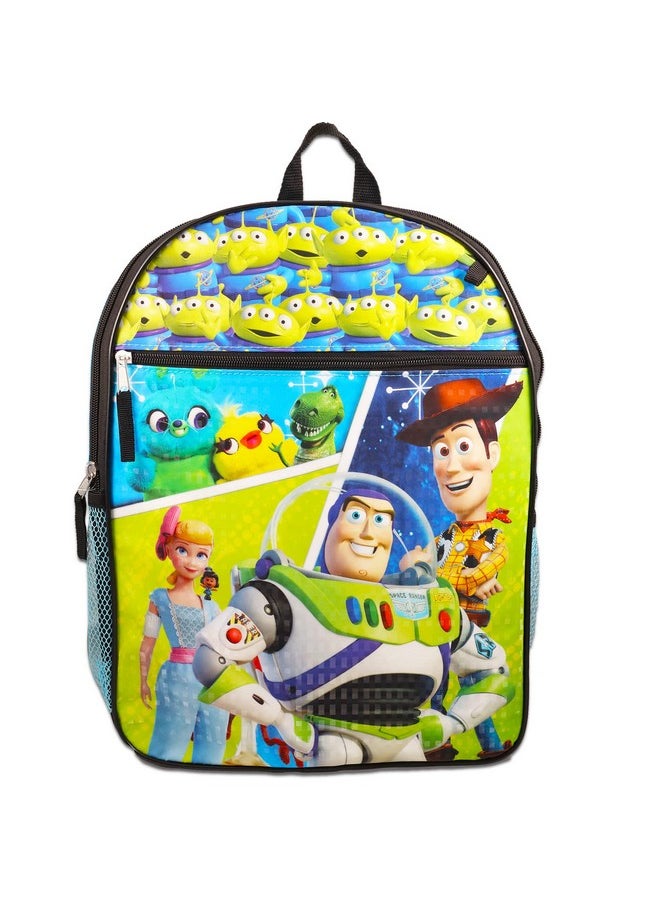 Fast Forward - حقيبة ظهر Toy Story مع مجموعة صندوق غداء حقيبة ظهر Buzz Lightyear للأولاد حقيبة غداء Toy Story ملصقات زجاجة ماء تعليق باب Rex Man حقيبة ظهر Buzz Lightyear للأطفال - Image 1