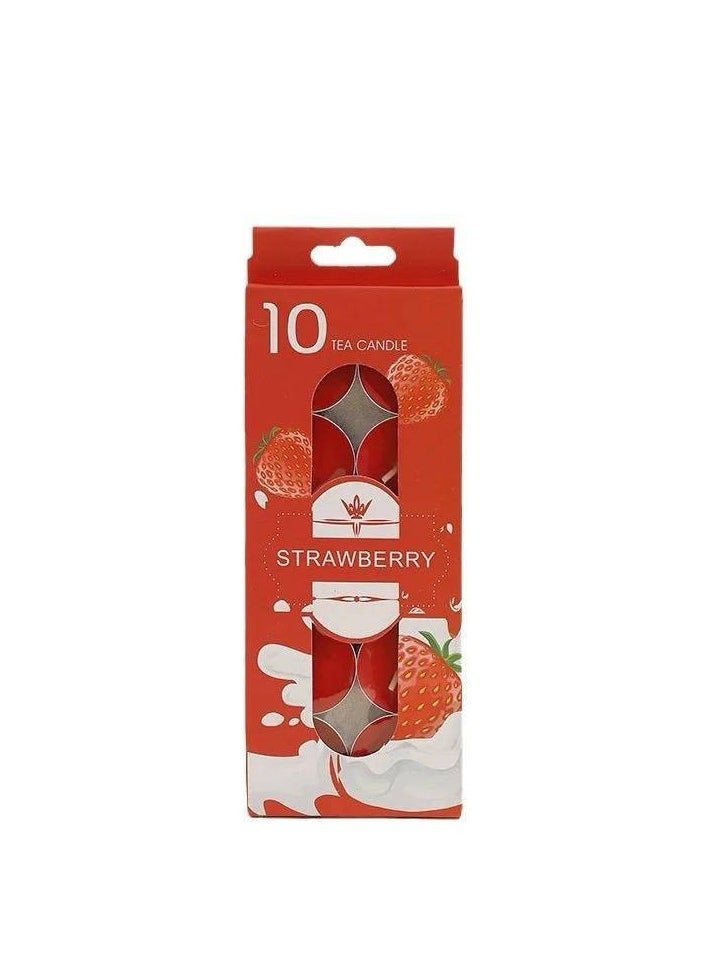 Generic 10 pieces of strawberry scented candles 