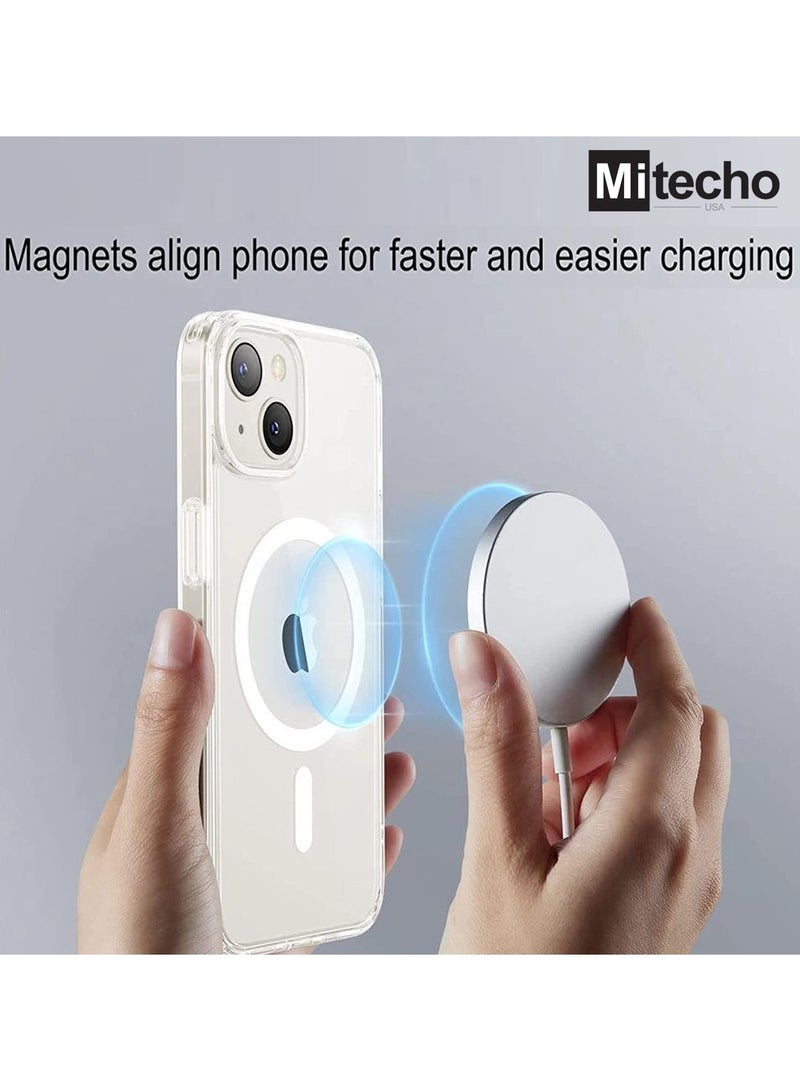 Mi Techo Clear Magnetic Case  With 6.1 inch Magnetic Safe Charging and Powerful Drop Protection Compatible With iPhone 15 Pro - Image 2