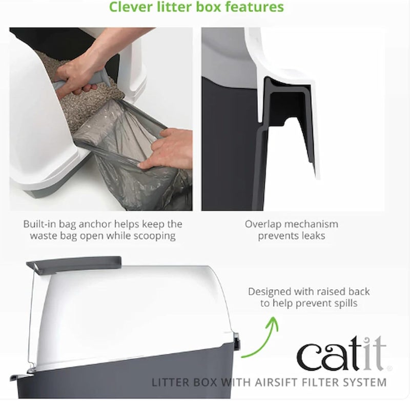 Catit All territory compatible build Jumbo Hooded Litter Box, 1 Kg Consistent steady quality - Image 3