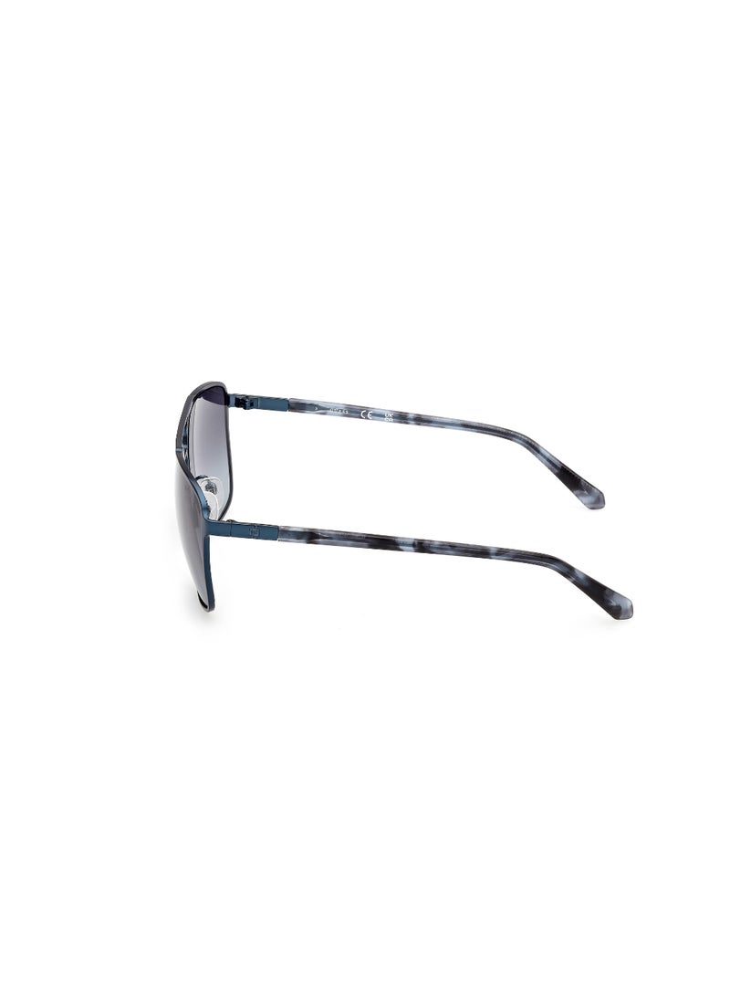 GUESS FULL RIM MALE NAVIGATOR BLUE METAL SUNGLASSES - Image 2