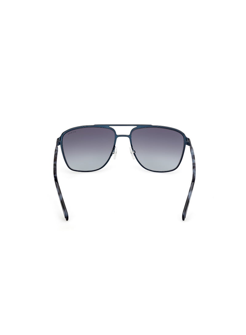 GUESS FULL RIM MALE NAVIGATOR BLUE METAL SUNGLASSES - Image 4