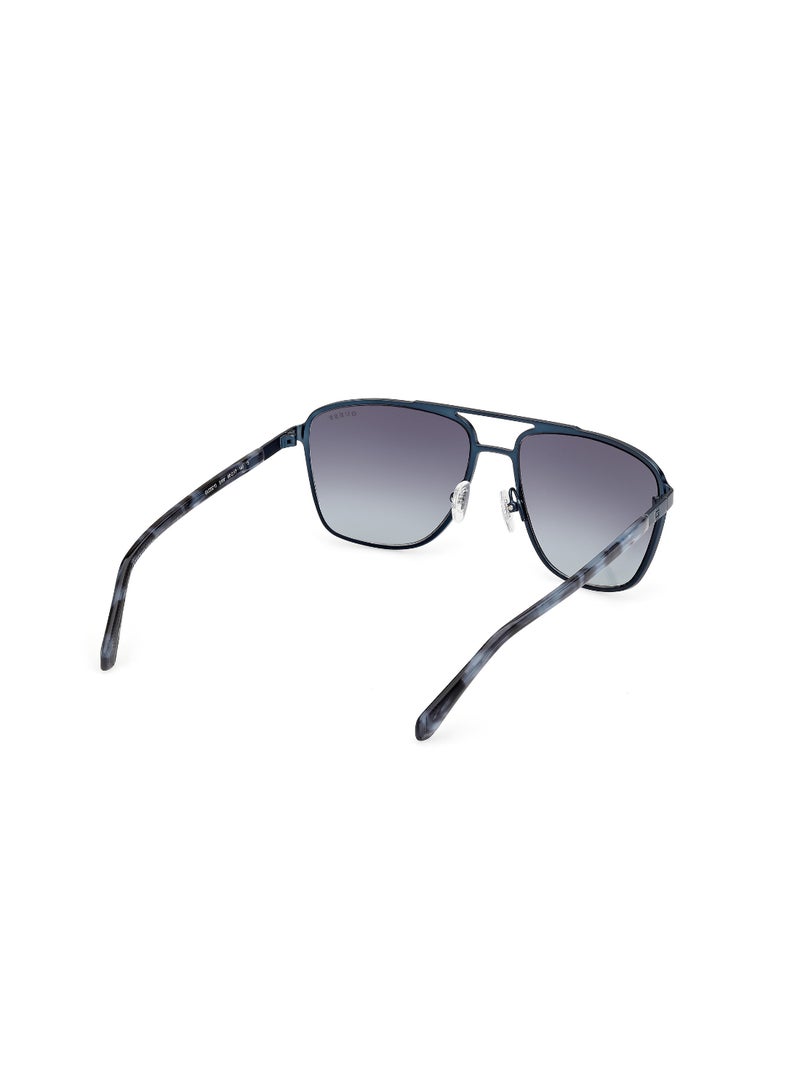 GUESS FULL RIM MALE NAVIGATOR BLUE METAL SUNGLASSES - Image 5