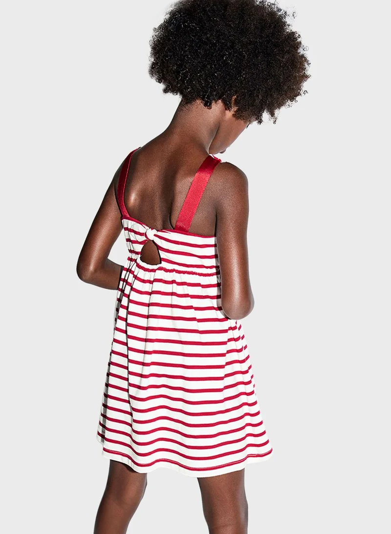 Little MO & CO Kids Striped Dress