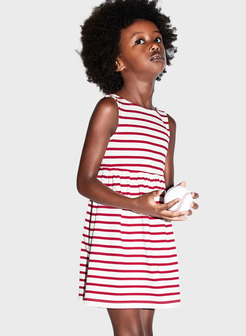 Little MO & CO Kids Striped Dress